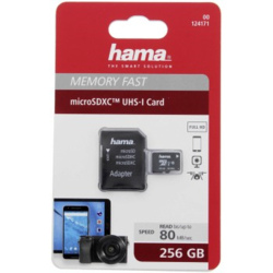 Hama microSDXC 256 GB Class 10 UHS-I 80 MB/s + Adapter/Mobile