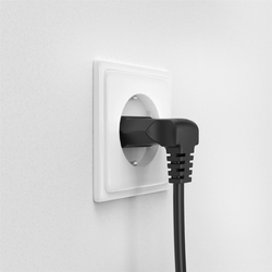 Hama síťový napájecí kabel, 2pólové vidlice kolmé, 3 m