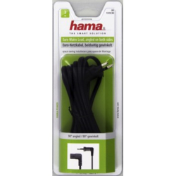 Hama síťový napájecí kabel, 2pólové vidlice kolmé, 3 m