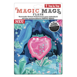 Vyměnitelný blikající obrázek Magic Mags Flash Srdce k aktovkám Step by Step SPACE, CLOUD a KID