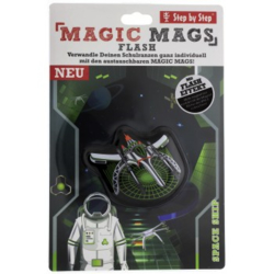 Vyměnitelný blikající obrázek Magic Mags Flash Vesmírný pirát k aktovkám SPACE, CLOUD a KID