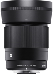 SIGMA 30mm F1.4 DC DN Contemporary pro Canon M