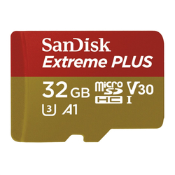 SanDisk Extreme Plus micro SDHC 32 GB 95 MB/s A1 Class 10 UHS-I V30, adapter NÁHRADA ZA 173366