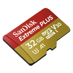 SanDisk Extreme Plus micro SDHC 32 GB 95 MB/s A1 Class 10 UHS-I V30, adapter NÁHRADA ZA 173366