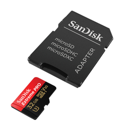 SanDisk Extreme Pro microSDHC 32 GB  100 MB/s A1 Class 10 UHS-I V30, Adaptér náhrada za 173387