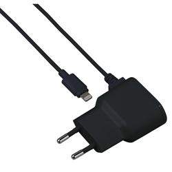 Hama síťová nabíječka s kabelem, Apple Lightning, MFI, 1 A, černá