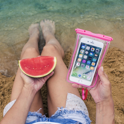 Hama Playa, outdoorové pouzdro na mobil, velikost XXL, růžové