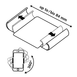 Hama Smart Move Rainbow, pouzdro na mobil, XL (4,7-5,1"), růžové