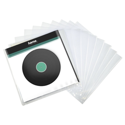 Hama vnější ochranné obaly na gramofonové desky (vinyl/LP), průhledné, 10 ks