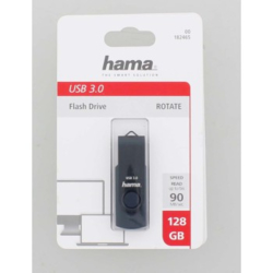 Hama USB 3.0 Flash Drive Rotate, 128 GB, 70 MB/s, petrolejová modrá