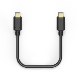 Hama kabel USB-C 2.0 typ C vidlice - C vidlice, 1 m, černá