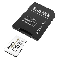 SanDisk microSDHC High Endurance Video 128 GB C 10 U3 V30, adaptér