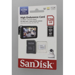 SanDisk microSDHC High Endurance Video 128 GB C 10 U3 V30, adaptér