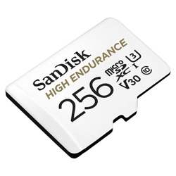 SanDisk microSDHC High Endurance Video 256 GB C 10 U3 V30, adaptér