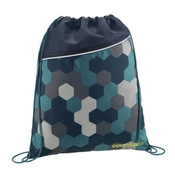 Sportovní pytel na záda coocazoo RocketPocket, Blue Geometric Melange