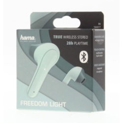 Hama Bluetooth sluchátka Freedom Light, pecky, nabíjecí pouzdro, zelená