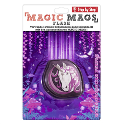 Vyměnitelný blikající obrázek Magic Mags Flash Jednorožec k aktovkám Step by Step SPACE, CLOUD a KID