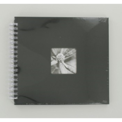 Hama album klasické spirálové FINE ART 28x24 cm, 50 stran, šedé, bílé listy