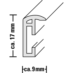 Hama rámeček plastový MADRID, ocelová, 13x18 cm
