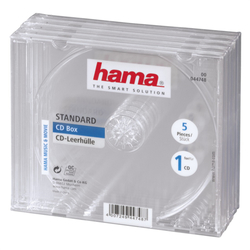 Hama CD BOX náhradní obal, 5ks/bal, transparentní