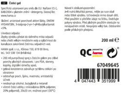 Hama čisticí gel na obrazovky, 200ml, včetně utěrky