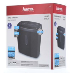 Hama Home X10CD, skartovačka, křížový řez