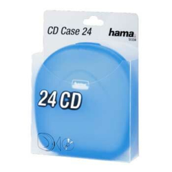 Hama CD Case 24, modrá transparentní