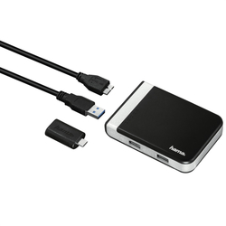 Hama USB 3.1 hub/čtečka karet s USB-C adaptérem