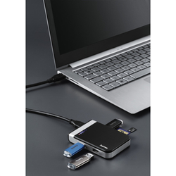 Hama USB 3.1 hub/čtečka karet s USB-C adaptérem