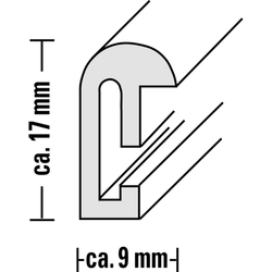 Hama rámeček plastový SEVILLA, černá, 13x18 cm