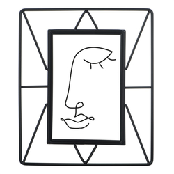 Hama portrétový rámeček Flint, 10x15 cm, černý matný
