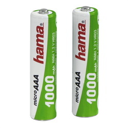 Hama akumulátor NiMH Ready4Power, 2x AAA, 1000 mAh