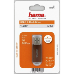 Hama laeta FlashPen, USB 2.0, 32 GB, 66x, hnědá