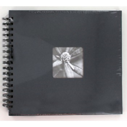 Hama album klasické spirálové FINE ART 28x24 cm, 50 stran, šedé