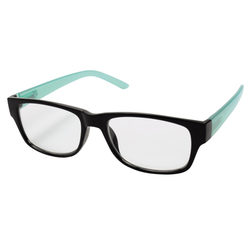 Hama Filtral čtecí brýle, plastové, černé/tyrkysové, +3.0 dpt