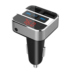 FM transmitter s bluetooth připojením do auta, 2x USB + handsfree