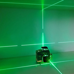 Solight laserová vodováha 12 linií, 360°, zelený laser