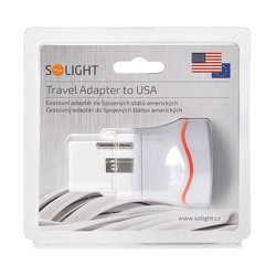 Solight cestovní adaptér pro použití v USA