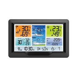 Solight Profesionální meteostanice, přehledný a designový displej, tlak, teplota, vlhkost, srážky, hodnoty větru