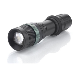 Solight kovová svítilna, 3W CREE LED, černá, fokus, 3x AAA