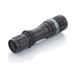 Solight kovová svítilna, 3W CREE LED, černá, fokus, 3x AAA