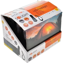 Solight kovová svítilna malá, 1W LED, černá, 1x AA