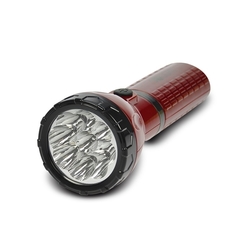 Solight nabíjecí LED svítilna, plug-in, Pb 800mAh, 9x LED, červenočerná
