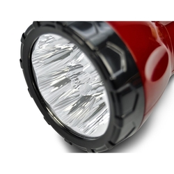 Solight nabíjecí LED svítilna, plug-in, Pb 800mAh, 9x LED, červenočerná