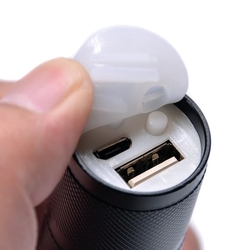 Solight nabíjecí LED svítilna, 300lm, Cree, fokus, Li-Ion, USB nabíjení, power banka