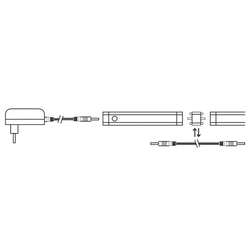 Solight LED dotykové podlinkové a nábytkové svítidlo stmívatelné, 2x 5W, 4100K, 2x 50cm