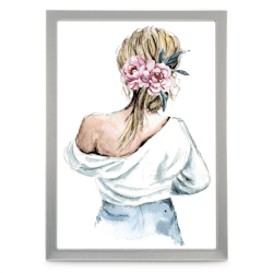 Hama portrétový rámeček hliníkový LILLY, 10x15 cm, stříbrná