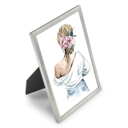 Hama portrétový rámeček hliníkový LILLY, 15x20 cm, stříbrná