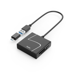 Hama čtečka karet USB 3.2 Gen1, USB-A, USB-C adaptér, SD/CF/MS