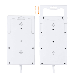 Solight přepěťová ochrana, 8z, USB A+C 3.4A, 2m, bílá